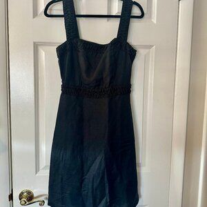Black Linen Day Dress (US Size 4), NWT
